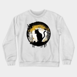 Discover the Magic of Feline Fantasy with Cat Warrior Art Crewneck Sweatshirt